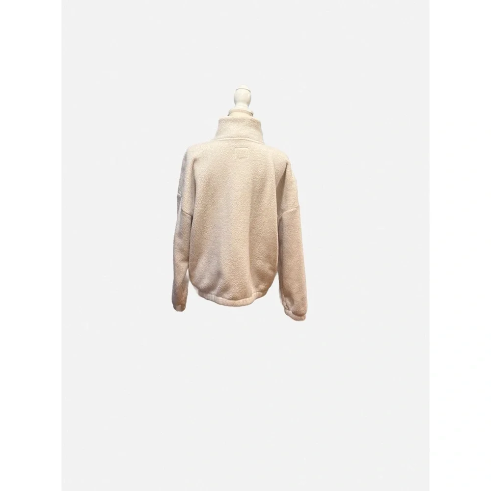 Abercrombie & Fitch white fleece jacket - Picture 3 of 5